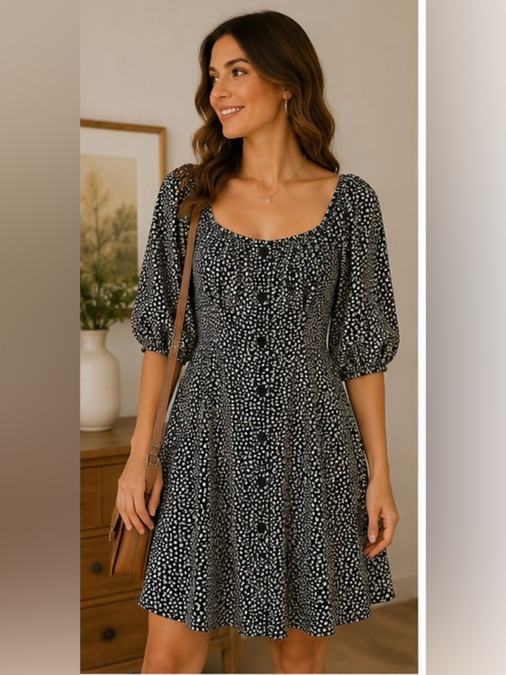 Princess Polly Floral Front Tie Mini Dress
